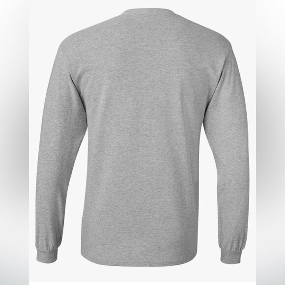 4-Pack Hanes Men's Essentials Long Sleeve T-Shirt Pack, Crewneck Cotton Tees - Picture 3 of 8